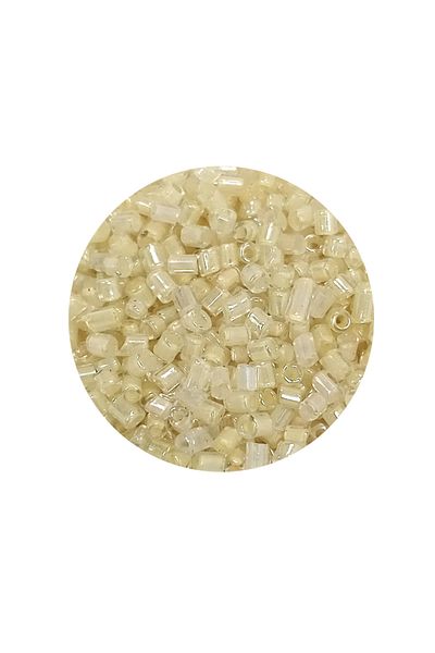 STUMBANNG Cut glass beads 2mm - 20 grams - transparent cream -bnc339
