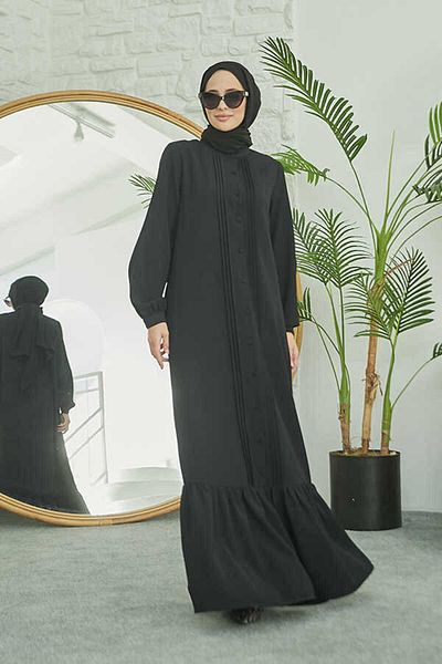 Neways 6629-Ribbed Dress Black