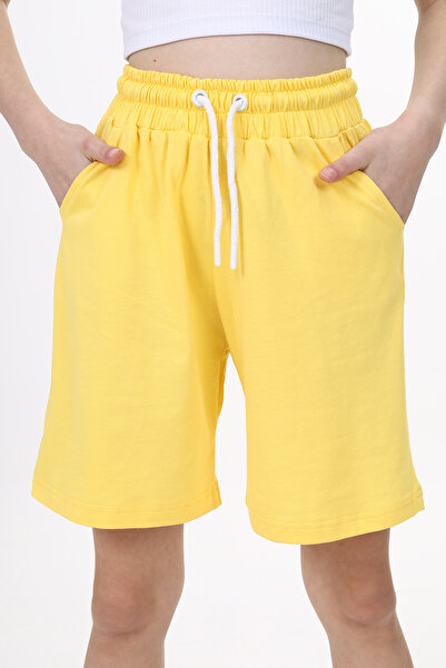 Toontoy Fată - Pantaloni scurți cu buzunare și talie elastică