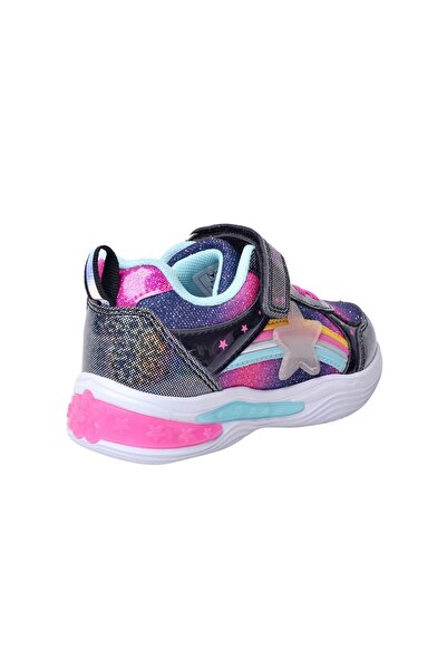 BUCKHEAD Buck3024 Stary Kids Black Lighted Sneakers