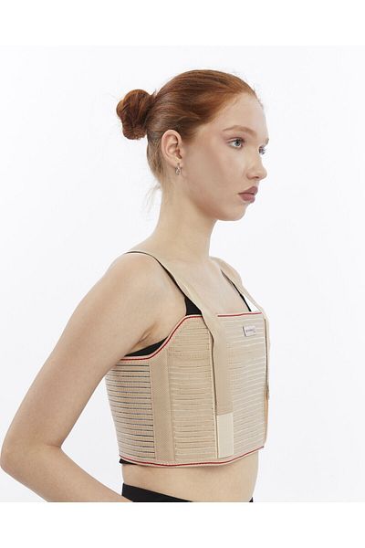 orthohealthmedical Breast Cage Surgery Corset - Underwire Supported Pre-Surgical and Post-Surgical Rib Fracture Protection