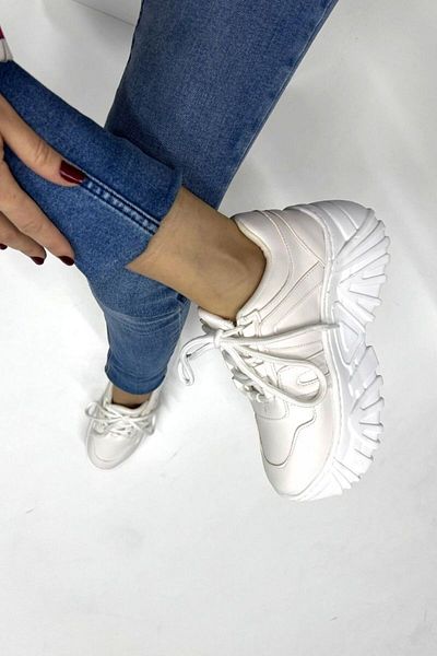 inizio Tenis alb cu talpă groasă HL9333