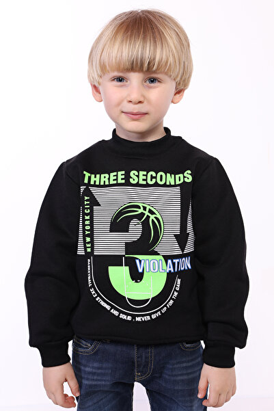 Toontoy Boy - 3 Violaton Printed Sweatshirt