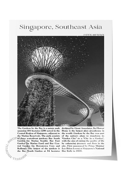Postifull Aesthetic Wall Painting - Wall Poster - Travel Themed Poster - Frameless Painting - Thick Coated Paper