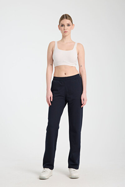 Wild Love Pantaloni de trening pentru femei, de înaltă calitate, cu potrivire confortabilă, cu picioare clasice, albastru bleumarin