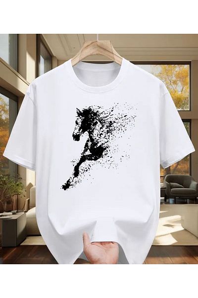 Elfa Tekstil Unisex Youth Valentine's Day Special Relaxed Fit Loose Fit Oversize Tshirt