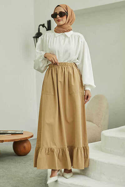 Neways 2281-Parça Boya Lastikli Etek Bej