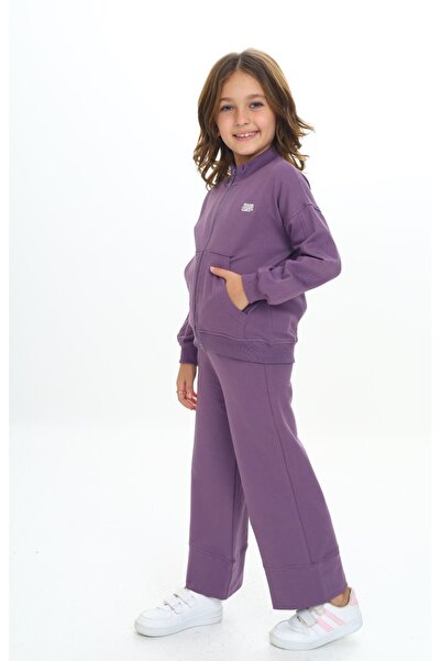 Toontoy Κοριτσίστικο κοστούμι φόρμας με κέντημα Mood