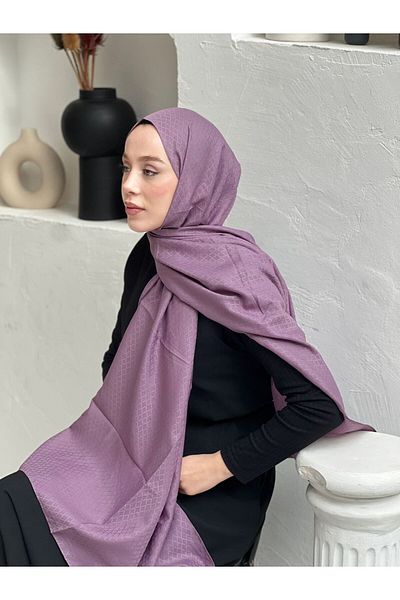 Modakaşmir Şal cu model de ritm perlat din seria Soft Jacquard
