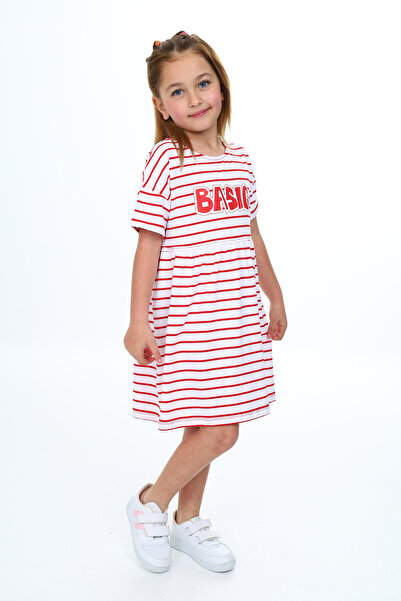 Toontoy Ριγέ Φόρεμα για Κορίτσι