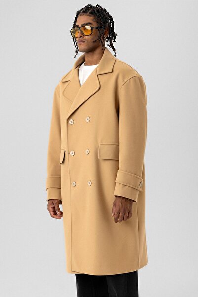 VAMOSCLO Stone Colored Oversize Coat