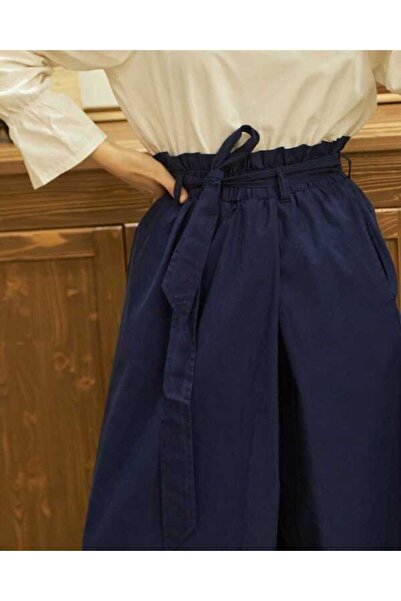 Neways 1119-denim Lastikli Pantolon Etek Lacivert