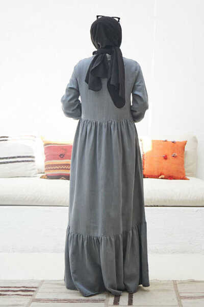 Neways Gray Denim Dress - 6593 Model