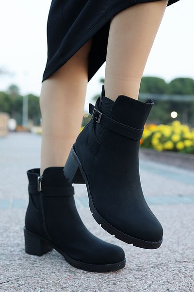 otuzbesshoes Cizme de damă Missis H790 cu cataramă cu fermoar