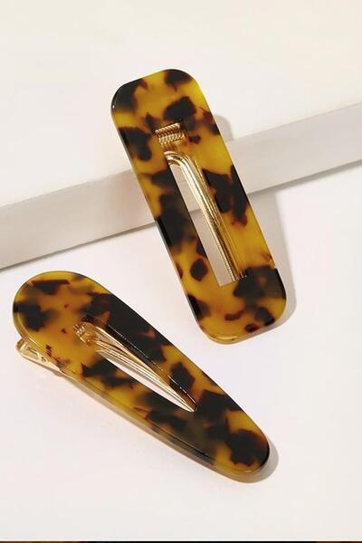 New Obsessions Σετ με 2 πόρπες Turtle Back Collet