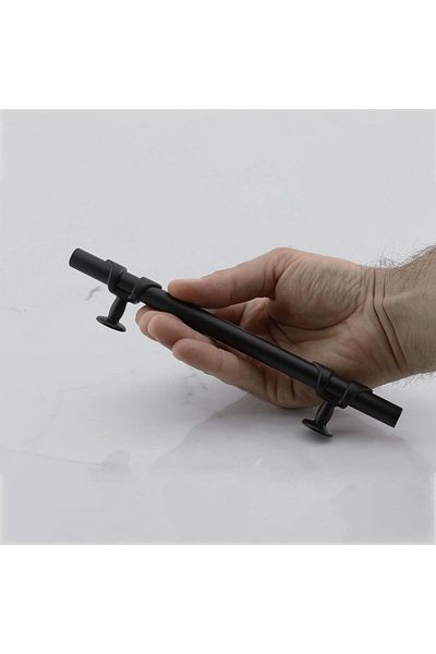 Badem10 10 bucăți pică metal negru 128 mm-12,8 cm mobilier bucătărie sertar dulap dulap mâner mâner