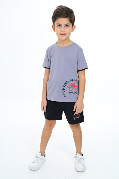 Toontoy Σετ σορτς για αγόρια Goog Vibes Clup με τύπωμα