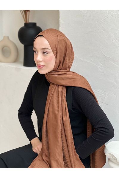 Modakaşmir Σάλι με μοτίβο Chevron σειράς Silky Jacquard