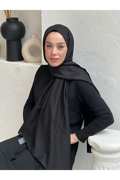 Modakaşmir شال بنمط إيقاع لؤلؤي من سلسلة الجاكار الناعمة