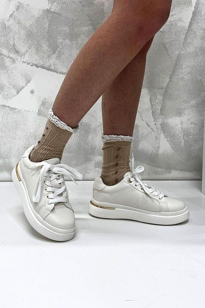 inizio Pantofi sport albi pentru femei HL9336