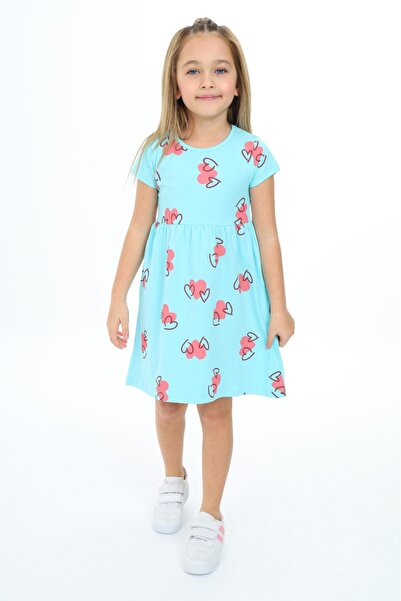 Toontoy Φόρεμα για κορίτσια με ραμμένη μέση με τύπωμα