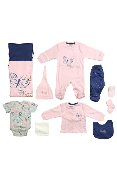 Aziz Bebe 10241 Kız Bebek Pembe 10'lu Hastane Çıkışı