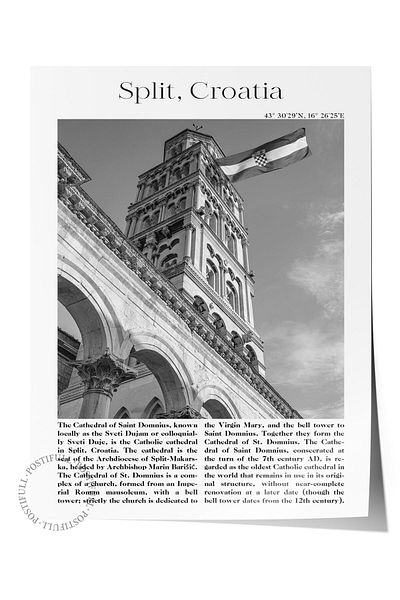 Postifull Aesthetic Wall Painting - Wall Poster - Travel Themed Poster - Frameless Painting - Thick Coated Paper