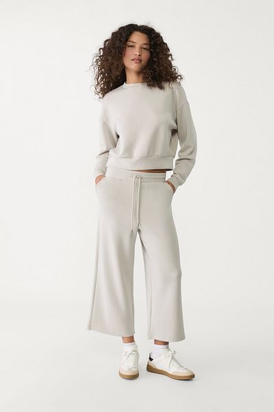 Stradivarius Draped Soft Texture Culotte Pants