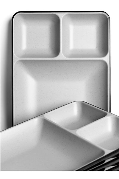 mastergold ( 20 * 29 CM ) 4 Pieces Divided Melamine Break-resistant Plates | Divided Plate Multi Use Perfect