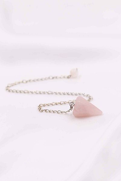 MYTAKIAĞACIMFH Pink Quartz Stone Natural Stone Pandula Pendulum