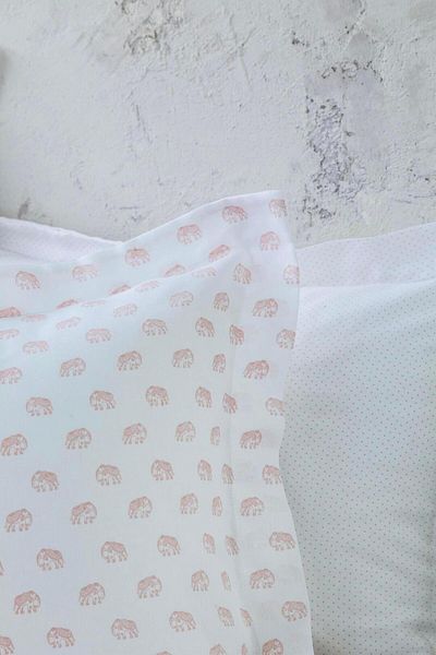 Apricitas HOME Double Bamboo Pike Set Olive Pink - Duvet Covered Pike Set
