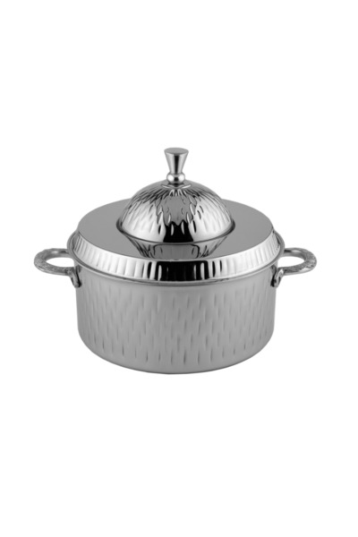ALSAIF Hanya Hotpot Stainless Steel ,size : 2.5 Liter,colour: Silver