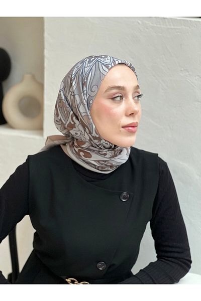 Modakaşmir وشاح بنمط تانكا مقاس 110 سم