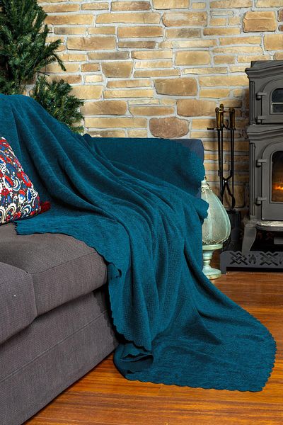 Latuda Home Husa de scaun decorativa Zenit 175x215 Mediu Jacquard Shonö |   Husa canapea |   Anti-alunecare-Turcoaz