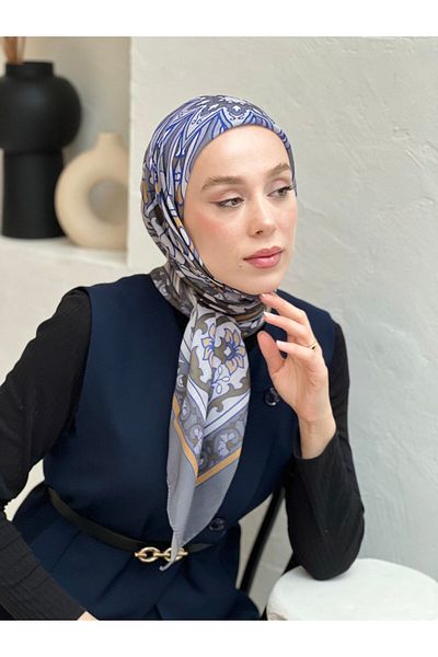 Modakaşmir وشاح بنمط تانكا مقاس 110 سم
