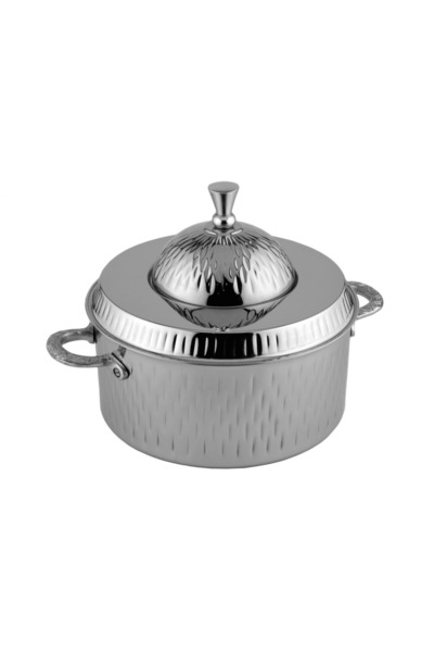 ALSAIF Hanya Hotpot Stainless Steel ,size : 2.5 Liter,colour: Silver