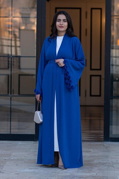 MELEK ARAZ عباية زهرة الزهرة بأكمام ساكس