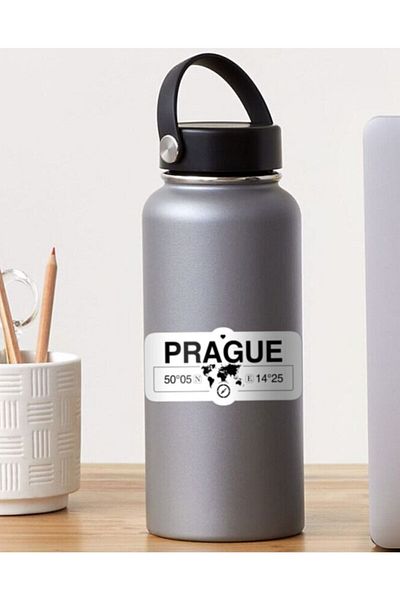 Major Selection Prague - Praha Printed 20-Pece Σετ αυτοκόλλητων κατάλληλο για επιφάνειες τηλεφώνου και υπολογιστή