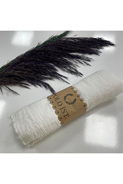 poloist Şal Polo Bürümcük - Alb, LBR25