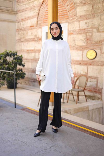 Lamazi Veil Ada Buttoned Tunic Shirt