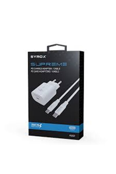 Store Syrox Pd25t Şarj Aleti seti 3.0a Süper hızlı Pd25w iki ucu Typec Kablo Set