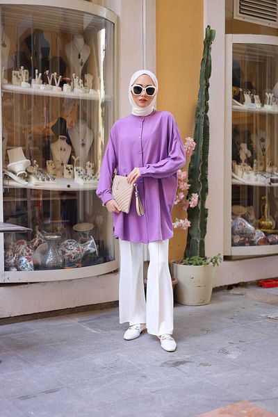 Lamazi Veil Ada Buttoned Tunic Shirt