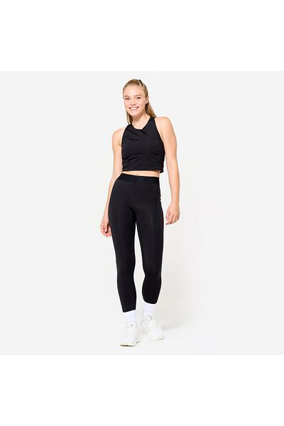 Decathlon Women's Crop Athlete Tank Top - Black
