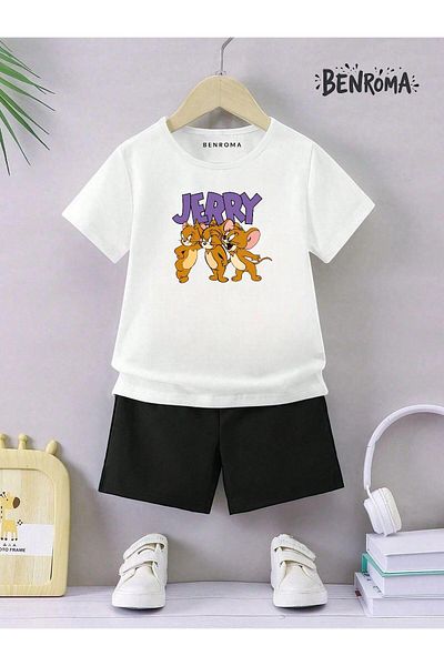 BENROMA Unisex Παιδικό Σετ Σορτς - Character Printed