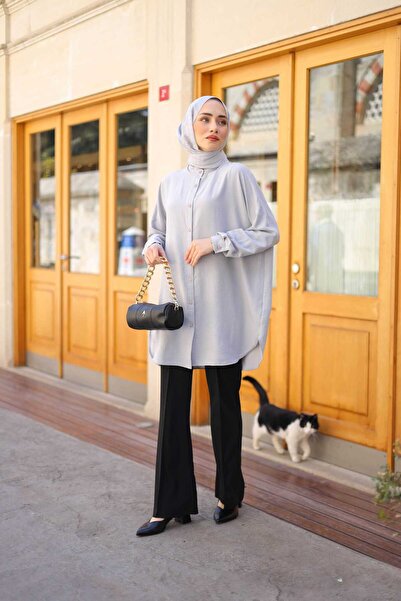 Lamazi Veil ADA Düğmeli Tunik Gömlek