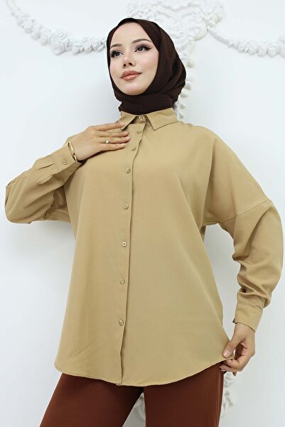 benguen Beige Hijab Shirt 3900