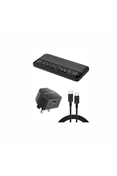 RavPower Combo for Power bank 20W 10000 mAh PB1228 + Wall charger PC1041 + Ca...