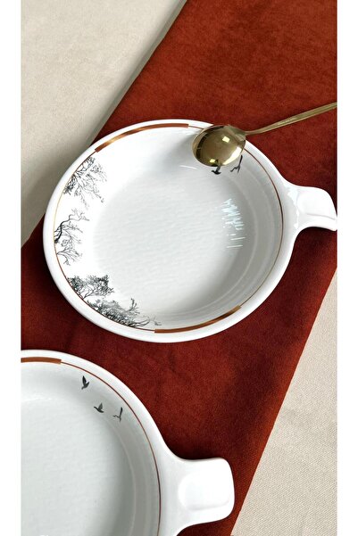 Erbaşlar Wishing Tree 2-Piece Pit Pasta, Salad Plate 28cm