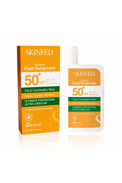 SKINFED. Skinfed Mineral Filtered Sunscreen for Combined and Oily Skin 50 Ml.