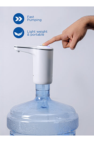 Olsenmark Rechargeable Water Pump OMWP1853 Simple Installation dispenser Pump for 5L, 10L, 19L Bottles